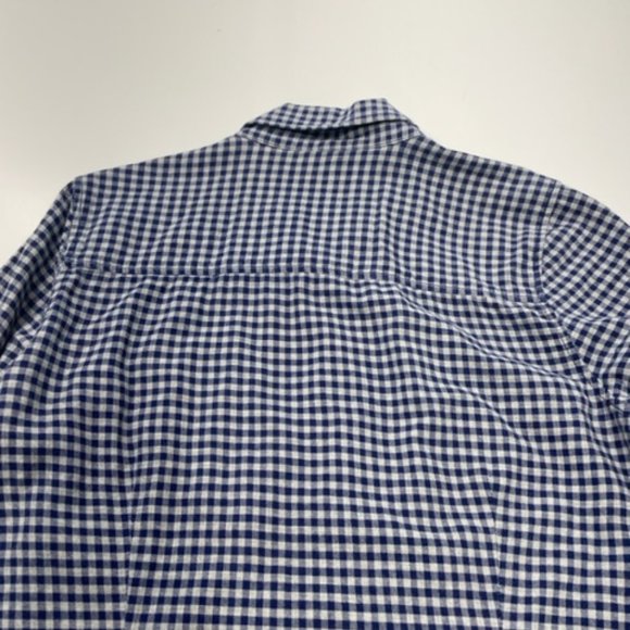 JOE FRESH Blue & Gray 100% Cotton Plaid Button Shirt ~ Size Small - Picture 6 of 14